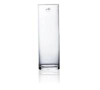Sandra Rich, vaso di vetro cilindrico trasparente, collezione Cyli, tagliato a caldo, con diametro di 10 cm, transparent, 1 pieces, 30 cm