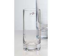 Sandra Rich Vaso in vetro trasparente, cilindrico, diametro 12 cm, diametro 6 cm