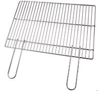 GRATICOLA PER BARBECUE ACCIAIO MANICI RICHIUDIBILI 570X400 MM