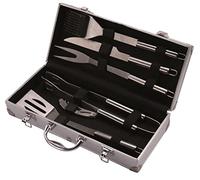 Sandrigarden Set Per Barbecue 6 Pezzi Acciaio Inox In Valigetta