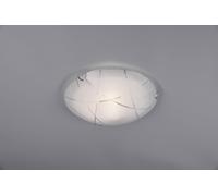 TRIO LIGHTING Serie sandrina, in vetro graniglia, decoro righe trasparenti, e27, plafoniera, Ø 30 cm