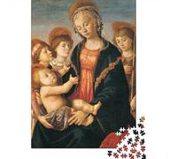 Sandro Botticelli Rompicapo Adulti, 1000 Pezzi Classici, Puzzles museo Giochi Rilassamento E Intelligence, Puzzle opere d'arte famose nel mondo Per Gioco Familiare, Regalo Per Amore E Amico