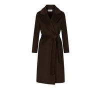 Sandro Ferrone cappotto lungo misto lana con cintura marrone