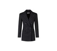 Sandro Ferrone giacca blazer doppiopetto a righe nero