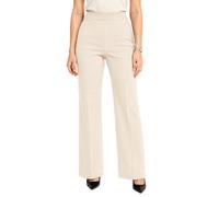 Sandro Ferrone pantaloni donna gamba larga beige chiaro