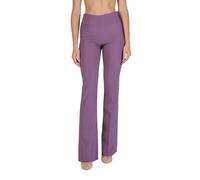 Sandro Ferrone Purple Polyester Flared Pants - 38 | XXS