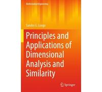 Sandro G. Longo Principles and Applications of Dimensional Analysis (Tascabile)