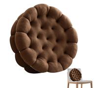 Sandwich Biscotti Round Pillow Chair Pad - 13.77*13.77*3.93inch Round Cushion | Plush Cookie Pillow Cushion Velvet | Rôund Floor Seat Pillows | Floor Seat Pad for Dining Room Decor