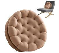 Sandwich Biscuits Round Pillow Chair Pad - 13.77 * 13.77 * 3.93inch Round Backrest Cushion | Plush Cookie Pillow Cushion Velvet | Rôund Floor Seat Pillows | Floor Seat Pad for Dining Room Decor