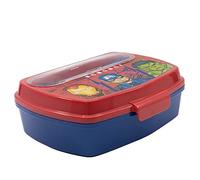 Sandwich Box Avenger per bimbi con posate, in plastica senza BPA, lavabile e riutilizzabile