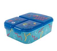 sandwich box bambini Disney Stitch con scomparti in plastica, senza BPA, lavabile e riutilizzabile, non adatta alla lavastoviglie e al microonde