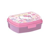 GREEN TRADE Portapranzo Hello Kitty Bambini - Contenitore Merenda e Sandwich Box Sigillato, Resistente e Facile da Aprire - Pranzo Scuola, Parco e Gite