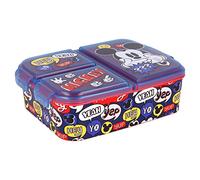 Sandwich box plastica bimbi Disney Mickey Mouse, senza BPA, con scomparti, lavabile e riutilizzabile