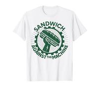 Sandwich Contro La Macchina per Uomini Donne Maglietta