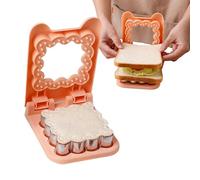Sandwich Cutter and Sealer, Bread Maker Cutter Stamps, Sandwich Making Cutter, Cookie Maker Cutter, Sandwich Sealer for Kids, Picnic Sandwich Cutter, for Sandwich, Cookie, Dough, Pancakes