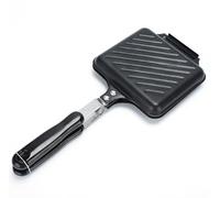 Sandwich Double Side Skillet, Mini pattinaggio antiaderente, per tortilla e panini Maker con manici in alluminio per breakfast, campeggio, viaggi, roulotte