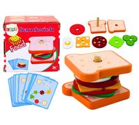Sandwich in legno - set da 8 pezzi e 10 carte con ricette