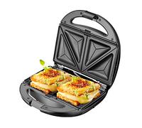 Sandwich Maker 5 in 1 | 1200 Watt | 5 piastre intercambiabili | Griglia a contatto | Ferro per waffle | Griglia multifunzione | Griglia | Termostato | Cassa in acciaio inox