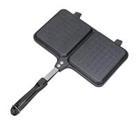 Sandwich Maker, Bread Toaster, 14,17 x 9,84 in Grill Pan, Doppio pannello, Non-Stick Portable for Cheese Melting, Outdoor Cooking, Stove Use, Camping Gear, Quick Meals, Compact Press, Heat Handle