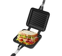 Sandwich Maker Hot Antiaderente, Padella a Doppia Faccia con Fondo Piatto