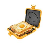 Sandwich Maker Microwave - Lightweight Cooker Tray 16x14x3cm, Non-Stick Durable Pan | Grill Pan for Dorm Home Apartment Kitchen Restaurant Traveling Women Men Teens Adults Practical Easy Cooking Tool