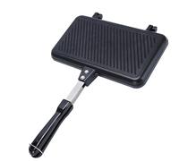 Sandwich Maker - Padella bifacciale, padella per formaggio grigliata pressa a caldo, manico resistente anti scottatura, tostapane resistente | versatile macchina per la colazione per panini dorati