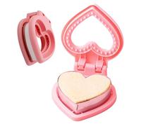 Sandwich Shape Cutter - Heart Shape Stainless Pancake Cutting Sealer Mold - Cookie Cutter And Sealer For Kids Breakfast Bread