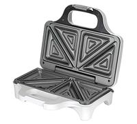 Sandwichmaker per 2 Panini, 4 a Triangolo, Piastre Antiaderente, Termostato 900