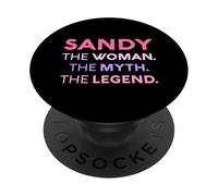Sandy La Donna Il Mito Leggenda Nome Personalizzato Sandra PopSockets PopGrip Adesivo