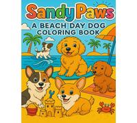 Sandy Paws: A Beach Day Dog Coloring Book