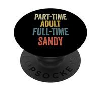 SANDY Personalized Retro Girls Part-Time SANDY Name PopSockets PopGrip Adesivo