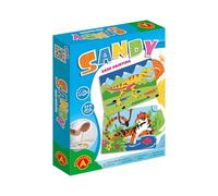Sandy - Sabbia colorata - Tema Dinosauri e Tigri - 6 adesivi - Attività manuale da 5 anni