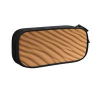 Sandy Terrein in Desert Astuccio per matite con stampa, per trucchi, gioielli, portatile, da viaggio, nero, Nero , Taglia unica, Astuccio portamatite