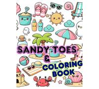 "Sandy Toes & Coloring Book": Fun beach things to coloring for kids - shells, surfboards, sandcastles & more!