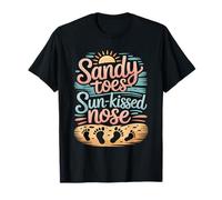 Sandy Toes Naso baciato dal sole Vibazioni tropicali Estate Maglietta