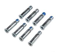 Sandyseptember 8 bulloni a vite per asse e ruote per pattini in linea, in metallo, resistenti all'abrasione, per pattinaggio in linea, 34 mm e 38 mm, grigio (6 x 34 mm)
