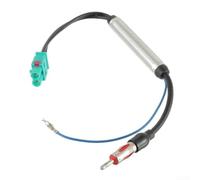 Sandyseptember Adattatore doppio per antenna Fakra Z a DIN per autoradio, supporta una migliore potenza del segnale FM e AM con struttura compatta e materiale PC di lunga durata per l'aggiornamento