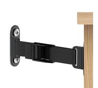 Sandyseptember Ancoraggio da parete per mobili, con cinghie in nylon in acciaio, kit di sicurezza per cassettiera, armadio, libreria, protezione