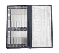 Sandyseptember Blocco Ra0 0512 5mm del campione del comparatore di rugosità con 30 indicatori standard per analisi di superficie