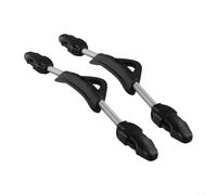 Sandyseptember Confezione da 2 cinghie per pinne a molla in acciaio inox, antiscivolo, fibbie di ricambio in acciaio, per pinne Cressi Mares in acciaio inox (M nero)