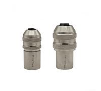 Sandyseptember Confezione da 2 strumenti regolabili per rubinetti con attacco quadrato da 3/8 pollici, compatibili con alesatori ed estrattori a vite per spazi ristretti (argento)