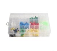 Sandyseptember Confezione diversificata collezione completa di serrature in plastica di dimensioni e tipi misti con fermi