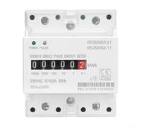 Sandyseptember Contatore di energia della ferrovia di BACCANO di monofase, esposizione LCD elettronica, contatore del monitor del consumo di energia di CA 220V 100