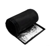 Sandyseptember Copertura isolante a tre strati per tubo di scarico del condizionatore d'aria, colore nero, 183 x 26 cm, resistente alle intemperie, protezione termica