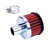 Sandyseptember Filtro dell'aria rotondo cromato per carter con attacco da 3/4" per modifica auto