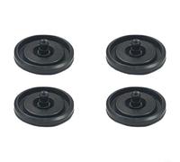 Sandyseptember Guarnizione a membrana in gomma per valvola di riempimento WC 83143, per modelli Fluidmaster 242, 400, 747, gomma nera, confezione da 2/4 per installazione rapida e arresto perdite (4