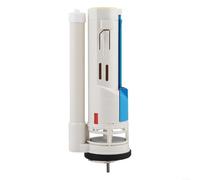 Sandyseptember Kit valvola di scarico WC con tubo di troppopieno e livello regolabile, per la maggior parte dei servizi igienici (altezza 27 cm)