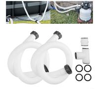 Sandyseptember Robusto tubo flessibile per pompa filtro piscina e adattatore per Intex e Coleman con materiali di alta qualità per un uso duraturo