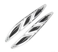 Sandyseptember Set di finiture per griglia di ventilazione del cofano anteriore, per Buick per Verano 2012-2016, in plastica argentata, modanatura esterna sinistra e destra, sostituzione diretta