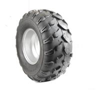 Sandyseptember Set di pneumatici fuoristrada e ruote in acciaio, 18 x 9,50-8 con 4 anse per quad e guida in sabbia